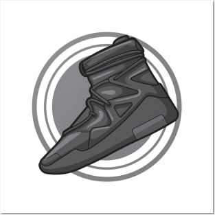 Air FOG 1 Triple Black Sneaker Posters and Art